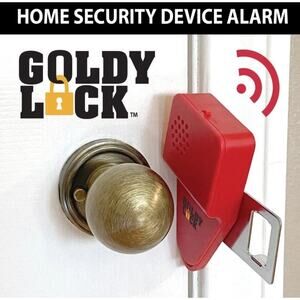 Goldy Lock 2-In-1 Portable Door Lock & Alarm for Home Travel Security Privacy Pr